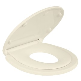 BATH ROYALE Potty Training Seat - Soft Close, Kingsport BR720-02, Round Almond/Bone, Adult/Child Combo