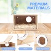 TiereCare Parakeet Nesting Box - Visual Wooden Bird Nest Breeding