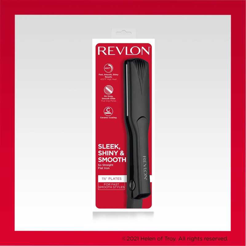 Revlon Smooth and Straight Ceramic Flat Iron | Fast Results,