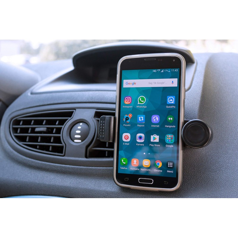 Goobay Slim Universal Air Vent Holder for Smartphones - Black