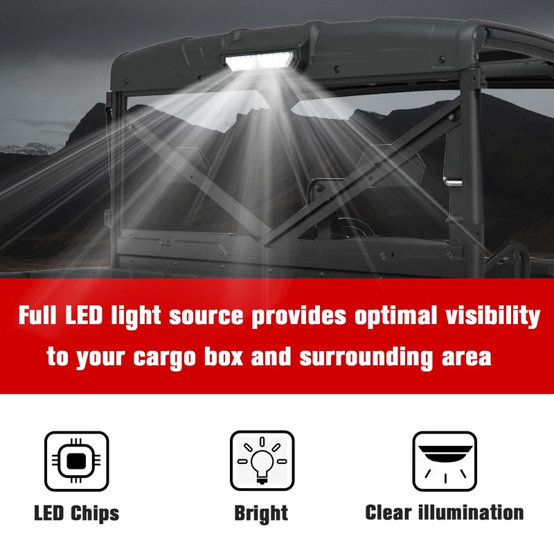 LitMiRaCle Rear LED Work Light for Polaris Ranger XP 1000/Crew