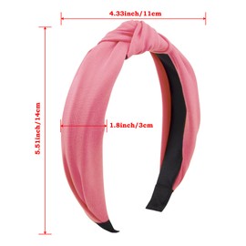 SIQUK 22 Pieces Top Knot Headbands Womens Knotted Headbands Cross Knot Hair Headbands Wide Knot Headband for Women, 22 Colors