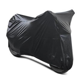 BHIEE Motorcycle Tarpaulin, Stretch Fabric, Waterproof Motorcycle Cover, Dust Protection, Elastic Motorcycle Tarpaulin, Motorcycle Protective Cover for Indoor and Outdoor Use, 245 x 104 x 125 cm