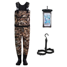 RIVERWANDPROT Neoprene Fishing Waders for Men, Chest Waders (Green, 9)