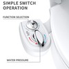 imio BD186 Non-Electric Bidet Attachment Adjustable Water Pressure and Self