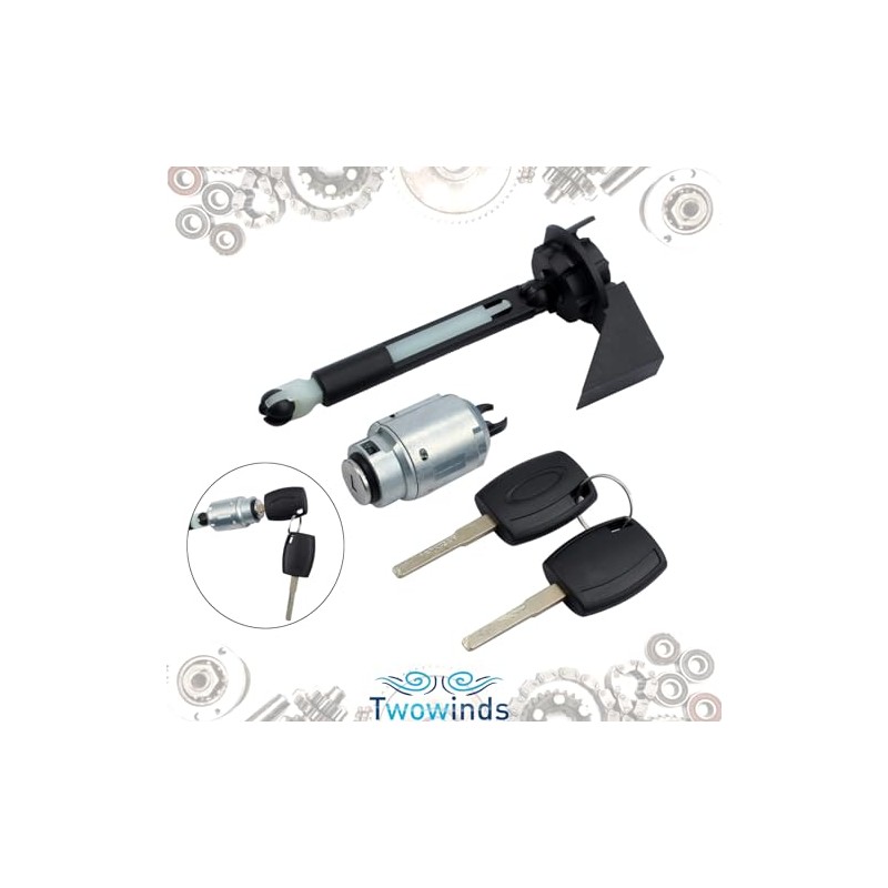 Twowinds Bonnet Lock Pumper, Lock Cylinder and Key Compatible with