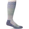 Sockwell Women's Twister Firm Graduated Compression Sock, Bluestone - M/L