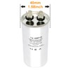 CBB65 Circular Run Capacitor, 450VAC 12.5 uf/MFD 50/60Hz Circular Start