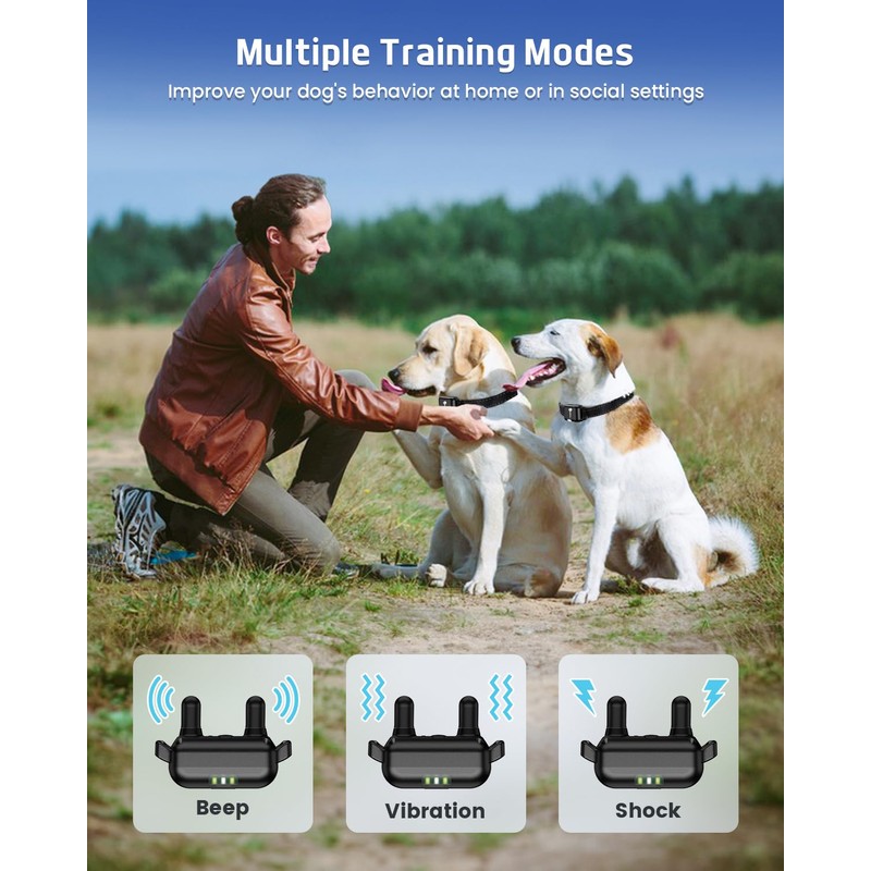 Dog Training Collar with Remote, 4200Ft Remote Electronic Dog Shock