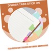 TEHAUX 24Pcs Writable Sticky Index Tabs for Organizing Notebooks Page