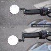 KEEPDSGN 2x 7/8" Round Motorcycle Handle Bar End Mirrors For