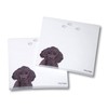 Generic Poodle Sticky Notes Notepad - Black - 100 Sheets