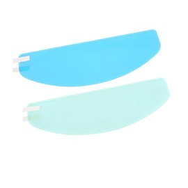 A ABSOPRO 2pcs 9.65" x 3.46" Rain Proof Anti Fog Film for Motorcycle Helmet Item Replacement