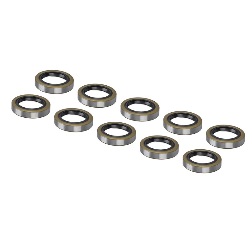 10PCS Double Lip Grease Seals High Hardness Trailer Axle Hub
