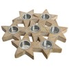 P.Tea-Light Dm.32 Wood Stars