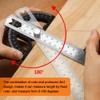 2in1 Multifunctional Magnetic Straight and Angle Measuring Ruler Woodworking Scribe