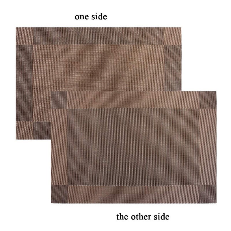 PIGCHCY Place Mats Heat-Resistant Non Slip Placemats Easy Wipe Clean