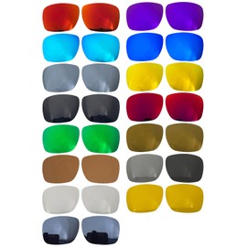 Replacement Lenses for Oakley Holbrook Metal OO4123 Sunglasses, Black chrome