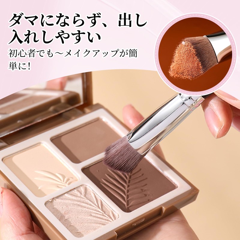 RICISUNG Concealer Brush, Set of 2, Makeup Brush, Foundation Brush,