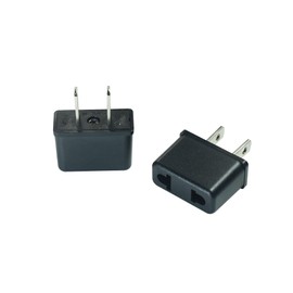 X-SHIYUN 2 PcsTravel Small European to American Outlet Plug Adapter,Europe/Asia to USA/Canada Travel Power Plug Adapter.