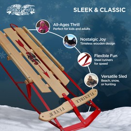 Flexible Flyer 48 Inch Metal Runner Jet Snow Sled