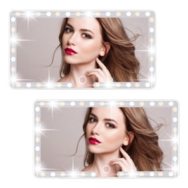 Car Sun Visor Vanity Mirror, Makeup Mirror with Dimmable Touch Screen,Universal for Car SUV（2 Pcs）