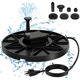 Loyala Bird Bath Heater, 70W Submersible Pond Deicer Bird Bath Deicer Birdbath Water Heater Thermostatic Control Power Saving for Outdoors in Winter (with Water Pump)