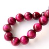 Gold Stone Pink Tiger Eye Bracelet, 0.3 inches (8 mm),