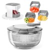 KEOUKE Salad Spinner and Vegetable Chopper Set with 3 Blades,