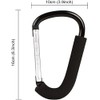 BeiLan BeiLan 3pcs D Shape Large Buggy Carabiner Hook,Pram Pushchair