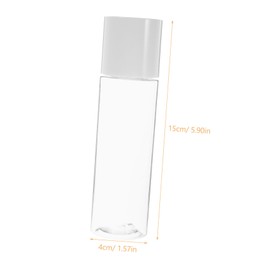 DECHOUS 4pcs Leakproof Travel Lotion Bottles Refillable Portable Containers for Travel Business Fitness Beach and Camping with Comfortable Non Slip Grip