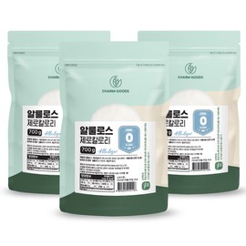 Charm goods Allulose Powder Powder Powder Sugar Substitute Alternative Sugar Sweetener Allulose Allulose 700g, 3 pieces / 알룰로스 분말 가루 파우더 설탕 대용 대체당 감미료 알룰로오스 알로로스 700g, 3개