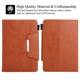 Universal Case for 9.0"-10.5" Tablet, Artyond PU Leather Folio Stand Cover with Cards Slots Case for All 9.0" 9.6" 9.7" 10.1" 10.4" 10.5" Android iOS and More 9.0-10.5 inch Tablet (Brown)
