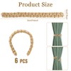 DARENYI 6 Pack Braided Curtain Tiebacks Modern Simple Curtain Tie