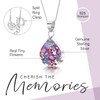 Shrieking Violet Real Flower Jewellery Sterling Silver Necklace for Women