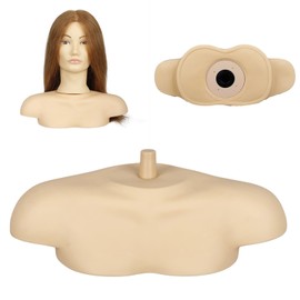 Newshair Professional Cosmetology Mannequin Head Shoulder Model Bust Just Shoulder Platform for Display for Cosmetology Hairdressing Training at Home and Salon Use Shoulder Model