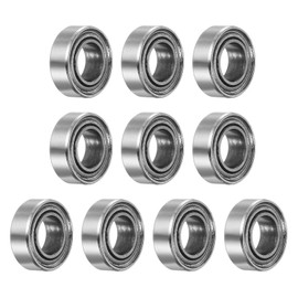 uxcell 10pcs MR126ZZ Miniature Deep Groove Ball Bearings 6x12x4mm Double Shielded Bearings for TRX4 1/10 RC Cars Trucks, 3D Printer, P6 (ABEC 3)