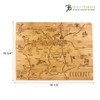 Totally Bamboo Destination Colorado State Shaped Serving and Cutting Board,