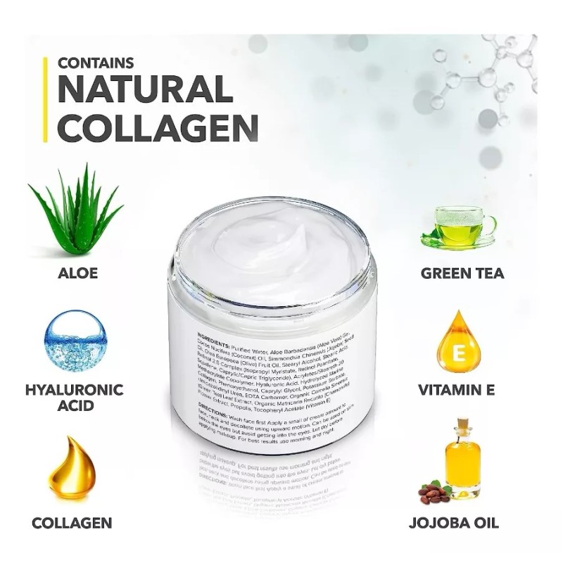 Arvesa Crema Facial Retinol Con Colágeno Ácido Hialurónico