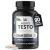 LIFE 360+ Mens Testo Platinum con Creatina Maca L-Arginina |