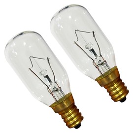 2PCS SB02300264 40W Light Bulb Replacement for Broan Hood Vent (PM250/PM390/RM500 Series) & Whirlpool Range Vent Hood | Compatible with PM250-A, PM250-B, PM390, RM503001, RM503004, WP8190806