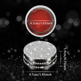 TOMALL Bling Multimedia Knob Button Cover Compatible with Mini Cooper Clubman Countryman F54 F55 F56 Crystal Center Console Media Button Cover Trim Bling Interior Modification Trim for Car Accessories