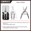 CEERAYZ 200mm Scissors All Purpose Heavy Duty, Garden Shears, Scissors