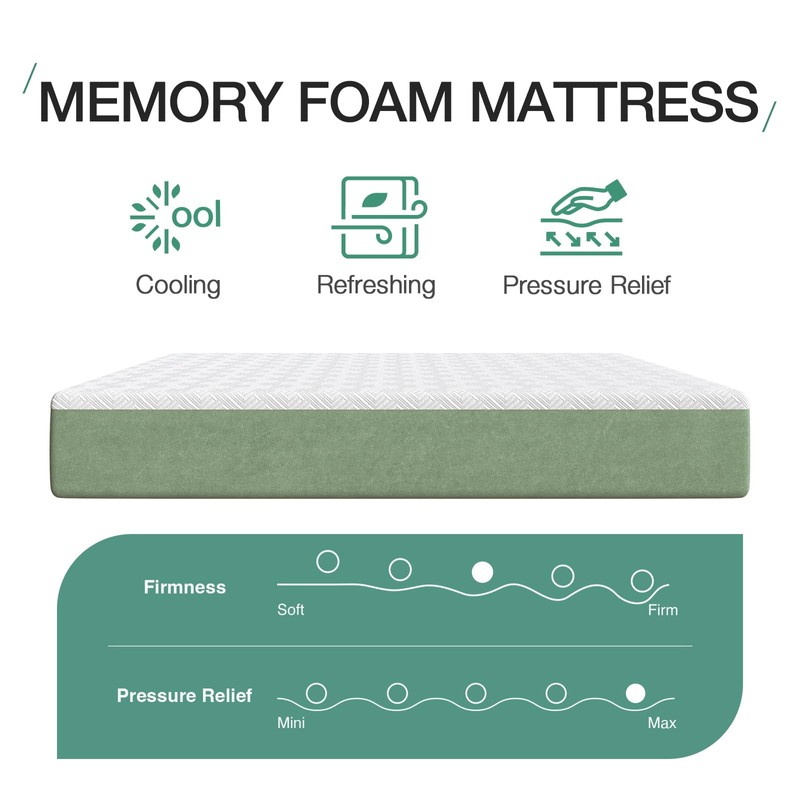Novilla 12 Inch Twin Size Mattress Memory Foam Mattress with
