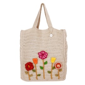 The Sak Lanie Market Tote Purse - Hand Crochet Women's Handbag for Everyday & Travel - Large Tote With Shoulder Bag Straps
