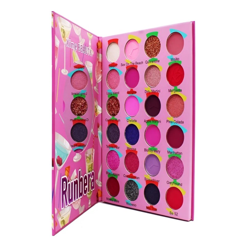 Paleta De Sombras Xime Beauty Runbera Rosa