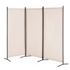 Portable 3-Panel Folding Privacy Screen Free-Standing Room Divider Modern Roo-Style