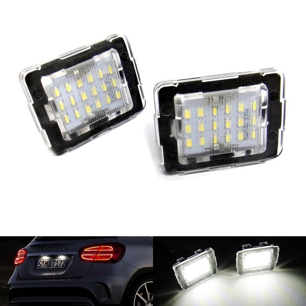 RZG 2x LED License Plate Light White Canbus for MB