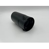 Black Stainless Steel Rolled Tip Exhaust 76mm Exit Fits 40mm