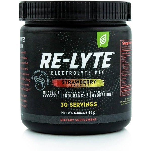  Re-lyte Electrolyte Drink Mix Strawberry Lemonade 30 Servings 6.70